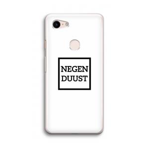 CaseCompany Negenduust vierkant: Google Pixel 3 Transparant Hoesje