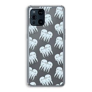 CaseCompany Octopussen: Oppo Find X3 Pro Transparant Hoesje