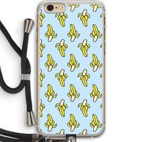 CaseCompany Bananas: iPhone 6 PLUS / 6S PLUS Transparant Hoesje met koord