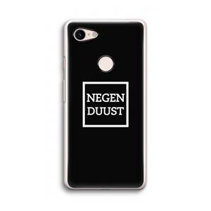 CaseCompany Negenduust black: Google Pixel 3 Transparant Hoesje
