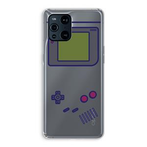 CaseCompany Game On: Oppo Find X3 Transparant Hoesje