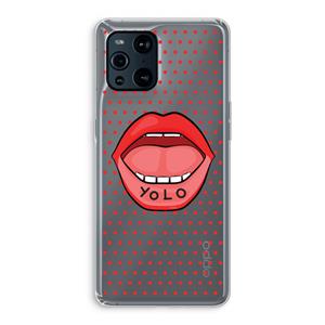 CaseCompany Yolo Denise: Oppo Find X3 Pro Transparant Hoesje