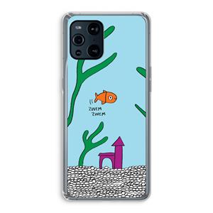 CaseCompany Aquarium: Oppo Find X3 Transparant Hoesje