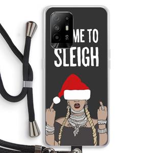 CaseCompany Came To Sleigh: Oppo A95 5G Transparant Hoesje met koord