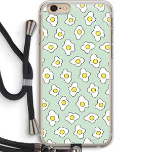 CaseCompany Spiegeleitjes: iPhone 6 PLUS / 6S PLUS Transparant Hoesje met koord