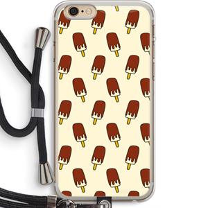 CaseCompany Yummy: iPhone 6 PLUS / 6S PLUS Transparant Hoesje met koord