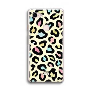 CaseCompany Leopard pattern: Google Pixel 3 Transparant Hoesje