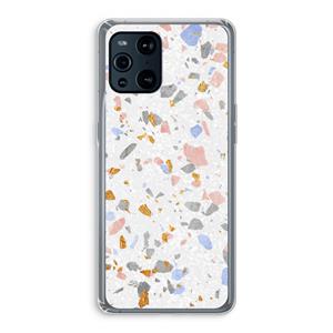 CaseCompany Terrazzo N°8: Oppo Find X3 Pro Transparant Hoesje