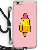 CaseCompany Raketijsje: iPhone 6 PLUS / 6S PLUS Transparant Hoesje met koord