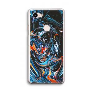 CaseCompany Black Unicorn: Google Pixel 3 Transparant Hoesje