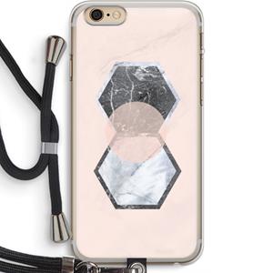 CaseCompany Creatieve toets: iPhone 6 PLUS / 6S PLUS Transparant Hoesje met koord
