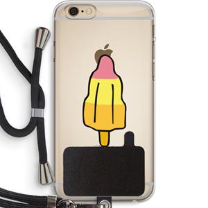 CaseCompany Raketijsje: iPhone 6 PLUS / 6S PLUS Transparant Hoesje met koord