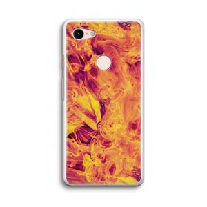 CaseCompany Eternal Fire: Google Pixel 3 Transparant Hoesje