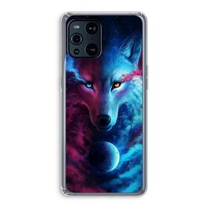 CaseCompany Where Light And Dark Meet: Oppo Find X3 Pro Transparant Hoesje
