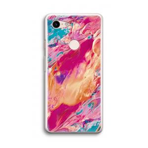 CaseCompany Pastel Echoes: Google Pixel 3 Transparant Hoesje
