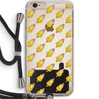 CaseCompany Waterijsjes: iPhone 6 PLUS / 6S PLUS Transparant Hoesje met koord