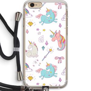 CaseCompany Fantasiewereld: iPhone 6 PLUS / 6S PLUS Transparant Hoesje met koord