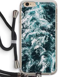 CaseCompany Zee golf: iPhone 6 PLUS / 6S PLUS Transparant Hoesje met koord