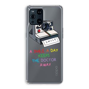CaseCompany Smile: Oppo Find X3 Pro Transparant Hoesje