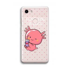 CaseCompany Love You A Lotl: Google Pixel 3 Transparant Hoesje