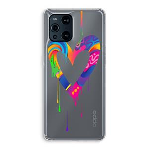 CaseCompany Melts My Heart: Oppo Find X3 Pro Transparant Hoesje