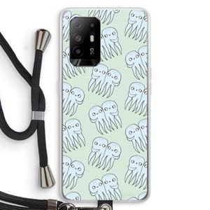 CaseCompany Octopussen: Oppo A95 5G Transparant Hoesje met koord
