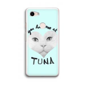 CaseCompany You had me at tuna: Google Pixel 3 Transparant Hoesje