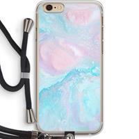 CaseCompany Fantasie pastel: iPhone 6 PLUS / 6S PLUS Transparant Hoesje met koord