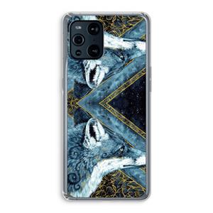 CaseCompany Golden Fox: Oppo Find X3 Pro Transparant Hoesje
