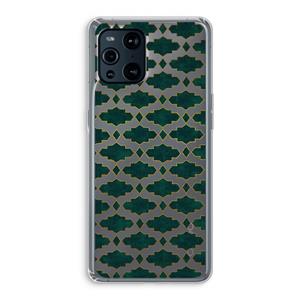 CaseCompany Moroccan tiles: Oppo Find X3 Pro Transparant Hoesje