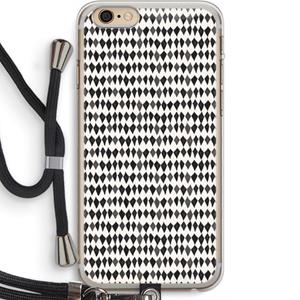 CaseCompany Crazy shapes: iPhone 6 PLUS / 6S PLUS Transparant Hoesje met koord