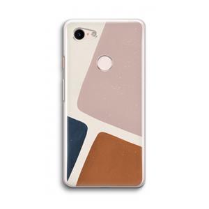 CaseCompany Geo #2: Google Pixel 3 Transparant Hoesje