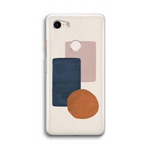 CaseCompany Geo #3: Google Pixel 3 Transparant Hoesje