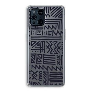 CaseCompany Marrakech print: Oppo Find X3 Pro Transparant Hoesje