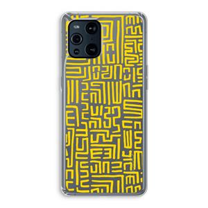 CaseCompany Majorelle Blue Print: Oppo Find X3 Pro Transparant Hoesje