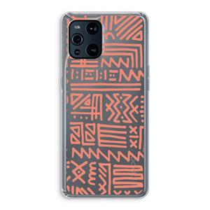 CaseCompany Marrakech Pink: Oppo Find X3 Pro Transparant Hoesje