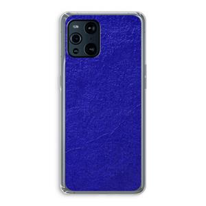 CaseCompany Majorelle Blue: Oppo Find X3 Pro Transparant Hoesje