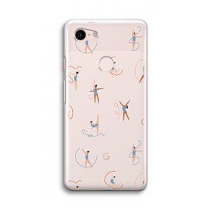 CaseCompany Dancing #3: Google Pixel 3 Transparant Hoesje