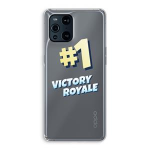 CaseCompany Victory Royale: Oppo Find X3 Pro Transparant Hoesje