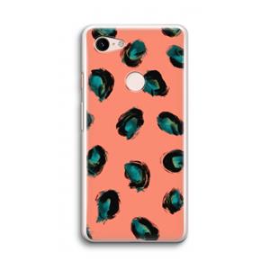 CaseCompany Pink Cheetah: Google Pixel 3 Transparant Hoesje
