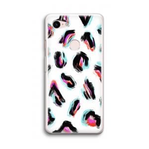 CaseCompany Cheetah color: Google Pixel 3 Transparant Hoesje