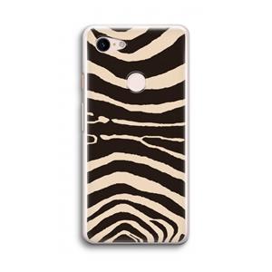 CaseCompany Arizona Zebra: Google Pixel 3 Transparant Hoesje