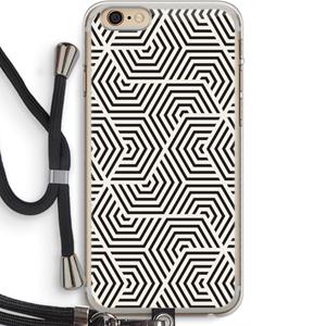 CaseCompany Magic pattern: iPhone 6 PLUS / 6S PLUS Transparant Hoesje met koord