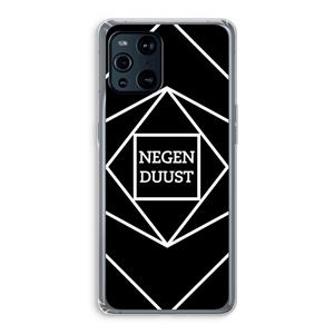 CaseCompany Negenduust geometrisch: Oppo Find X3 Pro Transparant Hoesje