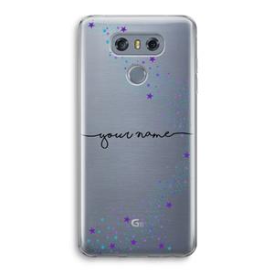 CaseCompany Sterren: LG G6 Transparant Hoesje