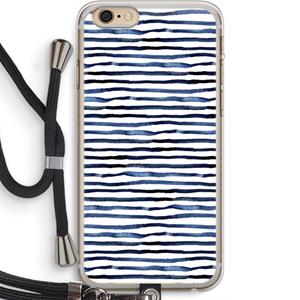 CaseCompany Verrassende lijnen: iPhone 6 PLUS / 6S PLUS Transparant Hoesje met koord