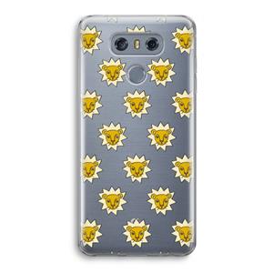 CaseCompany Leeuwenkoppen: LG G6 Transparant Hoesje