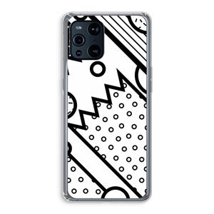 CaseCompany Pop Art #4: Oppo Find X3 Pro Transparant Hoesje