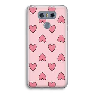 CaseCompany Ondersteboven verliefd: LG G6 Transparant Hoesje