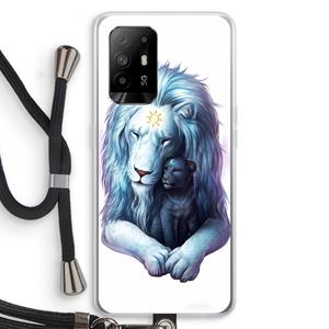 CaseCompany Child Of Light: Oppo A95 5G Transparant Hoesje met koord